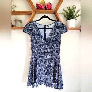 Navy floral summer dress